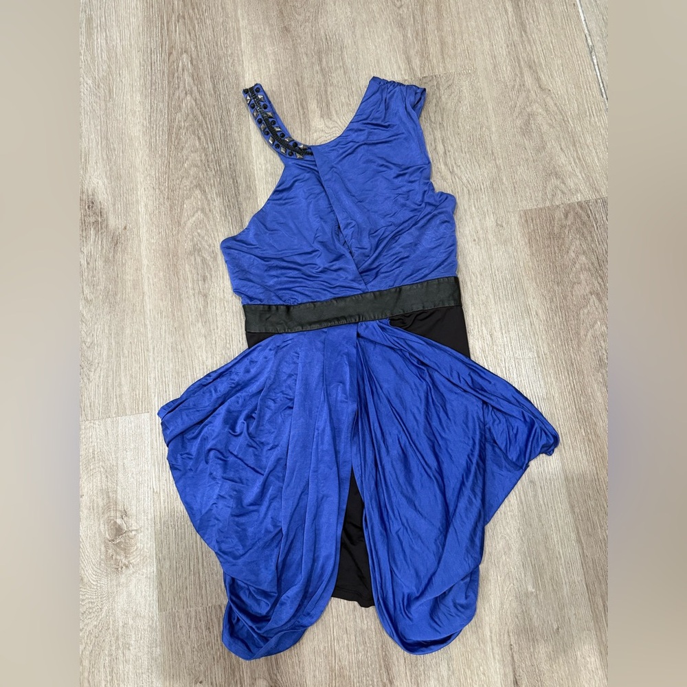 🛍️ 3 for $15 🛍️ Everything Must Go ✨ Bebe Royal Blue Party Dress S - Picture 3 of 8